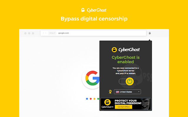 Stay secure with CyberGhost VPN Free Proxy 2