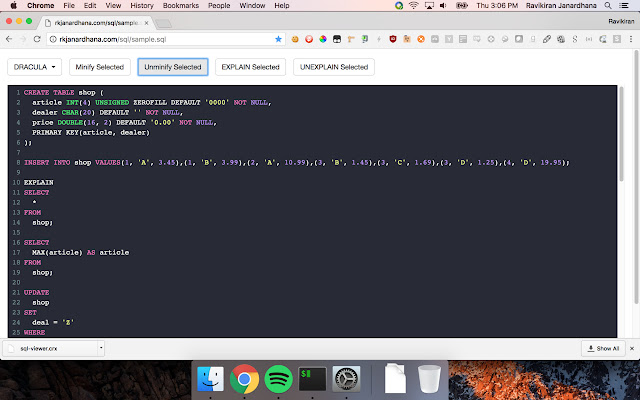 SQL Viewer -Chrome Developer Tools extension - 易解析chrome插件网