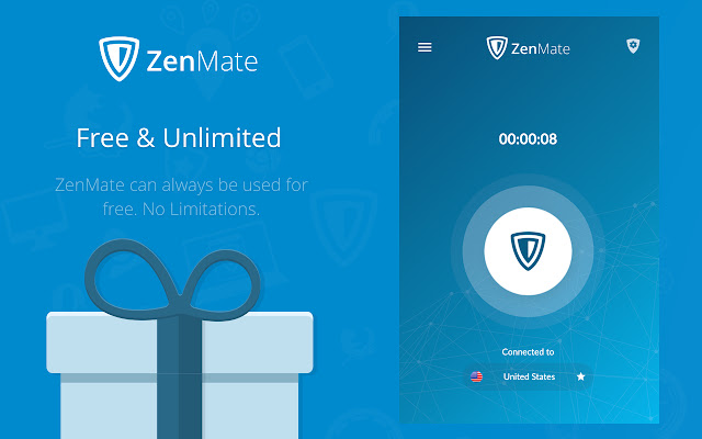 免费 VPN ZenMate - Free VPN Chrome 5