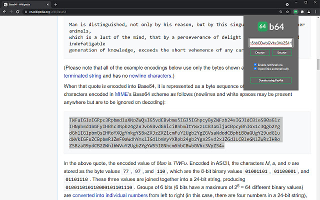 b64 - easy Base64 decoding-Chrome开发者工具插件-易解析chrome插件网