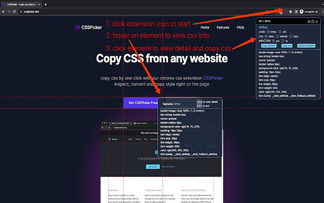 CssPicker Chrome chrome csspicker-chrome-chrome